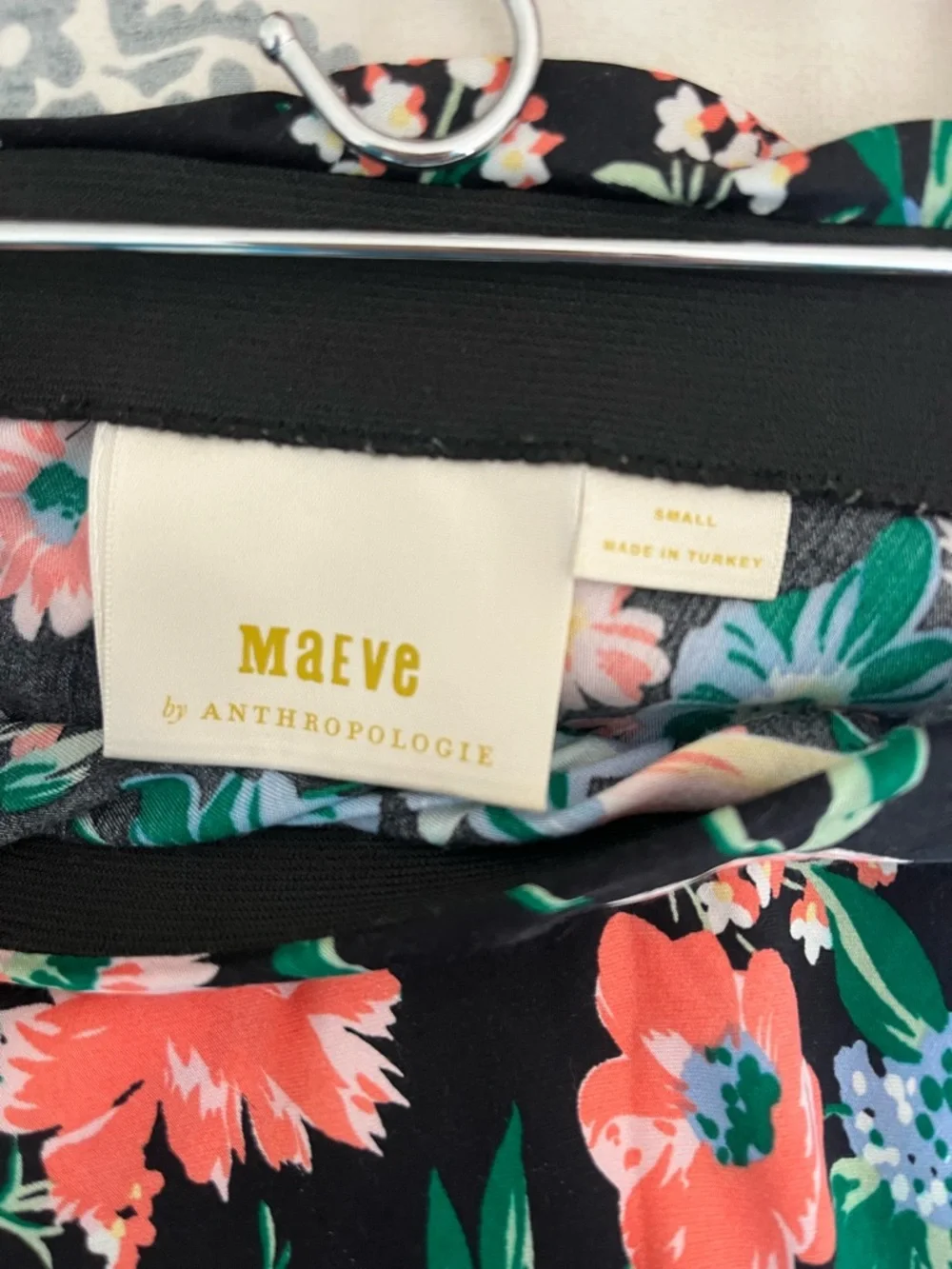 Maeve Floral Maxi Skirt with Vibrant Multi-Color Print Size Small - Picture 5 of 7